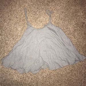 grey cotton tank top